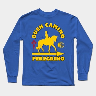 Horseback Camino de Santiago Buen Camino Peregrino Long Sleeve T-Shirt